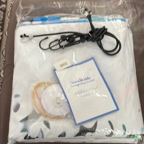 Festive Holiday Garage Door Mural with Red and Silver Ornaments - Picture 11 of 12